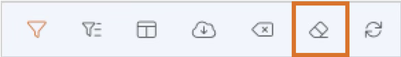 Toolbar displaying various icons with one highlighted for a specific function.